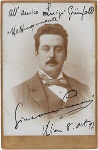 صورة للملحن جياكومو بوتشيني 1858-1924 ، 1897. بواسطة جياكومو بروجي