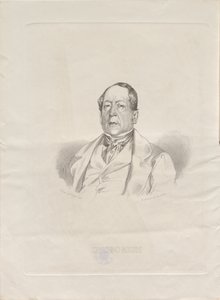 صورة للمؤلف جيوشينو أنطونيو روسيني 1792-1868 ، 1852. بواسطة جياكومو لوزاتي