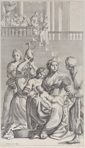 ولادة القديس بنديكتوس ، 1687-1717. بواسطة جياكومو ماريا جيوفانيني