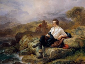 لورد بايرون (1788-1824) على شاطئ البحر الهيليني ، بقلم جياكومو تريكورت (1812-1882) ، زيت على قماش بواسطة جياكومو تريكورت