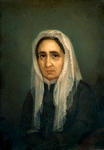 صورة لماريا مازيني لوحة رسمها جياكومو يوليسي بورزينو (القرن التاسع عشر) الجينات ، متحف ديل ريسورجيمنتو بواسطة جياكومو يوليسي بورزينو