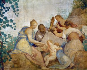 حفلة موسيقية لجيوفاني باتيستا زيلوتي (1526-1578). إيطاليا