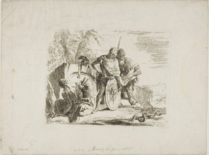 المنجم والجندي الشاب ، من كابريتشي بواسطة Giambattista Tiepolo