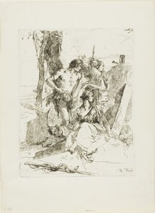 اكتشاف قبر بانشينيلو من شيرزي بواسطة Giambattista Tiepolo