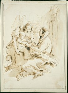 العائلة المقدسة القديس يوسف مع كتاب بواسطة Giambattista Tiepolo