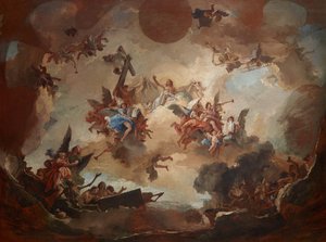 الدينونة الأخيرة ، 1730 - 1740. بواسطة Giambattista Tiepolo
