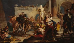 اغتصاب نساء سابين 1718-1719. بواسطة Giambattista Tiepolo