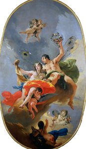 انتصار زفير وفلورا 1735. بواسطة Giambattista Tiepolo