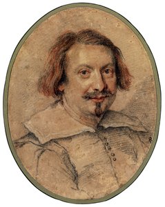 صورة لأوتافيانو كاستيلي بار بيرنيني ، جيانلورنزو (1598-1680) ، - الطباشير الأسود والتفاؤل على الورق ، 24.5 × 19 - مجموعة خاصة بواسطة جيان لورينزو بيرنيني