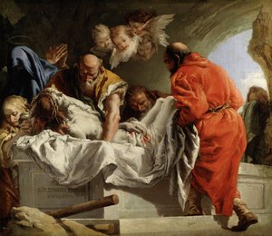 La Mise au tombeau - قبر المسيح - تيبولو ، جياندومينيكو (1727-1804) - 1772 - زيت على قماش - 124 × 144 - متحف ديل برادو ، مدريد