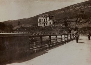 ألبوم "Pictures of War II": جنود إيطاليون في Val Chiusone إلى Podsenica ، 09/1917 (b / w photo)