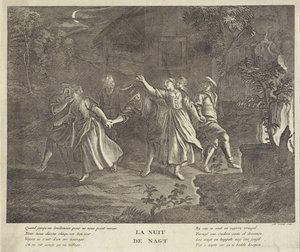 الليل: رقصة مستديرة للشبان والشابات La nuit / The night (العنوان على الكائن) بواسطة جيلبرت سكوت