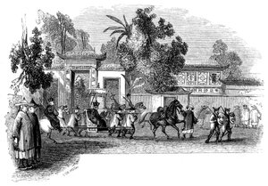 ظهور علني لنائب الملك حضره حاشية له ، 1847