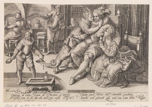 مشاهد من حياة بذيئة بواسطة Karel van Mander I