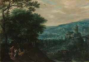 منظر طبيعي مع فينوس وأدونيس ، 1580.