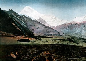 جبل كازبيك ، القوقاز ، c1890 بواسطة جيلو