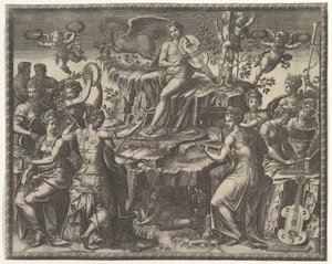أبولو والمتحف ، كاليفورنيا. 1557. بواسطة جورجيو غيسي