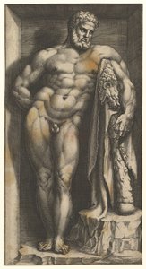 ال Farnese Hercules ، أواخر 1570s. بواسطة جورجيو غيسي