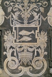 شخصيات رمزية وعلامات زودياكية ، بقلم جورجيو فاساري ، توماسو باتيستا ديل فيروكيو وأليساندرو فورزوري ، بالازو دي كافاليري أو بالازو ديلا كاروفانا ، بيازا دي كافاليري ، بيزا ، توسكانا ، إيطاليا بواسطة جورجيو فاساري