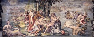 أول ثمار من الأرض عرضت على زحل ، 1655-1657 بواسطة جورجيو فاساري