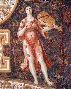 شابة تعزف على الكمان (Fresco بواسطة جورجيو فاساري