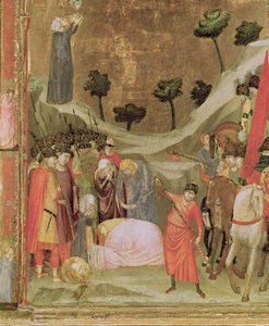 استشهاد القديس بولس ، اللوحة اليمنى من Stefaneschi Triptych ، c.1320 (درجة الحرارة على اللوحة) (تفاصيل 214100) بواسطة جيوتو دي بوندوني