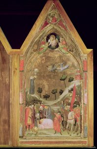 استشهاد القديس بولس ، اللوحة اليمنى من Stefaneschi Triptych ، c.1320 (درجة الحرارة على اللوحة) بواسطة جيوتو دي بوندوني
