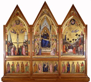 The Stefaneschi Triptych ، c.1320 (درجة الحرارة على اللوحة) بواسطة جيوتو دي بوندوني