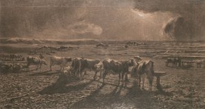 المساء (الرعي ، ألا ستانغا) بواسطة جيوفاني سيجانتيني