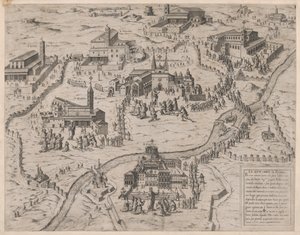 الكنائس السبع في روما Le Sette Chiese di Roma ، 1575. ، 1575 بواسطة جيوفاني أمبروجيو برامبيلا.