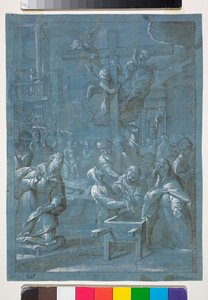 The invention of the Holy Cross, drawing