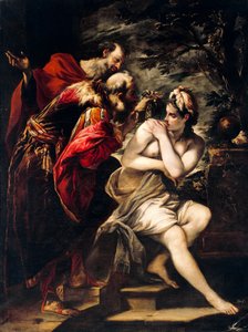 سوزانا والشيوخ - جيوفاني أنطونيو بوريني (1656-1727) ، زيت على قماش بواسطة جيوفاني أنطونيو بوريني أو بورينو