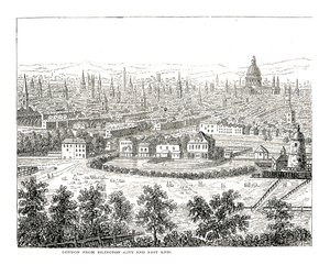 لندن من Islington City و East End. من وجهة نظر كاناليتي ، نشر 1753 بواسطة قناة جيوفاني أنطونيو (كاناليتو)