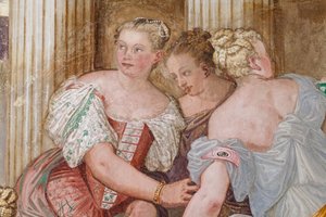 شخصية نسائية ، تفاصيل The Clemency of Scipio ، غرفة الموقد ، حوالي 1560-65 (في الهواء الطلق)