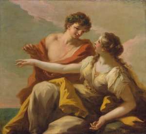 باخوس وأريادن ، 1720 ج بواسطة جيوفاني أنطونيو بيليجريني