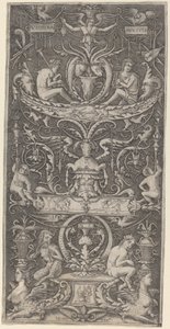 لوحة تزيينية مكتوب عليها "فيكتوريا أوغوستا" بواسطة Giovanni Antonio da Brescia after Nicoletto