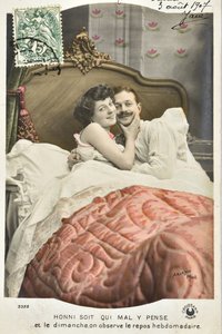 بطاقة بريدية: Honni be qui mal think y / Sunday rest Week - date 1907 بواسطة جيوفاني أنطونيو دا بيسارو