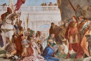 قصر الإسكندر الأكبر (تفصيل) بواسطة جيوفاني باتيستا تيبولو