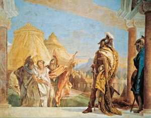 يقود Eurybates و Talthybius Briseis إلى Agamemnon