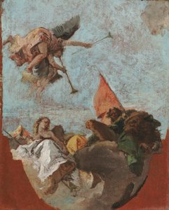 رسم تخطيطي للسقف ، حوالي عام 1750 (زيت على قماش)