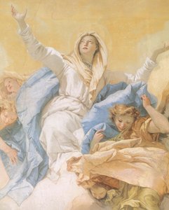 The Assumption of Mary, by Giambattista Tiepolo (1696-1770), fresco, detail, Oratory of Purity, Udine, Italy بواسطة جيوفاني باتيستا تيبولو