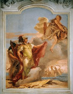 Venus Saying Farewell to Aeneas, by Giambattista Tiepolo (1696-1770), fresco, Room of the Aeneid, Villa Valmarana 