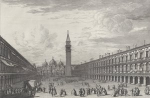 ساحة سان ماركو تتجه نحو البازيليكا و Campanile ، 1763. ، 1763.