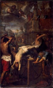 استشهاد القديس كليمنت الأنسيري (القرن الرابع) لوحة لجيوفاني باتيستا كارلون (1592-1677) بواسطة جيوفاني باتيستا كارلون