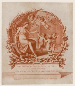 دعوة لتناول العشاء في قصر البيت ، لندن ، في 28 مارس 1796 (نقش) بواسطة جيوفاني باتيستا سيبرياني
