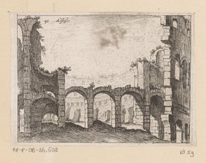 بقايا الكولوسيوم في روما ليستيسو (العنوان على الكائن) مشاهد من روما (عنوان السلسلة) Alcune vedute et prospettive di luoghi dishabitati di Roma (عنوان السلسلة)