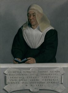 Lucrezia Agliardi Vertova 1490-1558، 1557. بواسطة جيوفاني باتيستا موروني