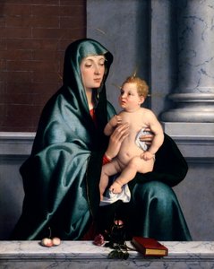 مادونا والطفل - جيوفاني باتيستا موروني (حوالي 1525-1578) بواسطة جيوفاني باتيستا موروني