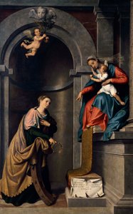 زواج سانت كاترين بقلم جيوفاني باتيستا موروني (1525 حوالي 1578) ، زيت على قماش ، كنيسة القديس بارثولوميو ، ألمينو بواسطة جيوفاني باتيستا موروني