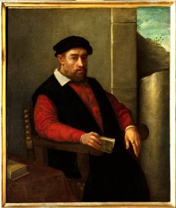افترض صورة فرانسوا رابليه (1494-1553) ، الكاتب والطبيب الفرنسي. لوحة جيوفاني باتيستا موروني (1525-1578) بواسطة جيوفاني باتيستا موروني